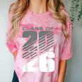 Class Of 2026 High School Senior Graduation Grey Sport Style Comfort Color Blast T-Shirt Clay