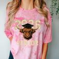 Class Of 2026 Highland Cow Senior Graduation School Pride Comfort Color Blast T-Shirt Clay