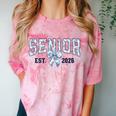 Class Of 2026 Senior 26 Coquette Bow Toile Preppy Graduation Comfort Color Blast T-Shirt Clay