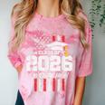 Class Of 2026 Senior Graduation American Flag Senior 2026 Comfort Color Blast T-Shirt Clay