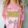 Class Of 2026 Six Seven Senior Yellow Graduation 6 7 Comfort Color Blast T-Shirt Clay