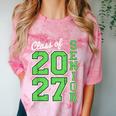 Class Of 2027 Senior 27 High School Graduation Senior 2027 Comfort Color Blast T-Shirt Clay