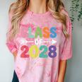 Class Of 2028 Colorful Graduation Comfort Color Blast T-Shirt Clay