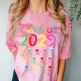 Class Of 2029 Senior Class 2029 Idea Graduation Grow With Me Comfort Color Blast T-Shirt Clay