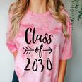 Class Of 2030 Graduation Kindergarten Seniors Comfort Color Blast T-Shirt Clay