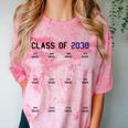 Class Of 2030 Graduation T-Shirt With Space For Handprints Comfort Color Blast T-Shirt Clay