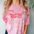 Class Of 2031 Graduation T-Shirt With Space For Hand Prints Comfort Color Blast T-Shirt Clay