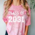 Class Of 2031 Shirt Graduation School Future Graduate Comfort Color Blast T-Shirt Clay
