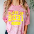 Class Of 2031 Shirts For Kindergarten Photo To Graduation Comfort Color Blast T-Shirt Clay