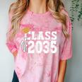 Class Of 2035 Grow With Me Boy Girl First Day Of Graduation Comfort Color Blast T-Shirt Clay