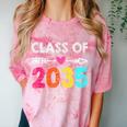 Class Of 2035 Kindergarten Pre K Grow With Me Graduation Comfort Color Blast T-Shirt Clay