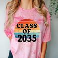 Class Of 2035 Senior Graduate Retro Graduation Comfort Color Blast T-Shirt Clay