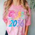 Class Of 2036 First Day Kindergarten Grow With Me Graduation Comfort Color Blast T-Shirt Clay