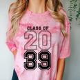 Class Of 2039 Blue Graduation Senior Student Tee Comfort Color Blast T-Shirt Clay