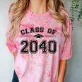 Class Of 2040 Grow With Me Graduation First Day Of School Comfort Color Blast T-Shirt Clay