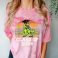 Class Of Dinosaur Apparel 2024 Graduation Graduate Dino Boy Comfort Color Blast T-Shirt Clay