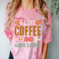 Coffee & Introvert Humor Tee Quote Cute Font Comfort Color Blast T-Shirt Clay
