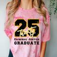 Criminal Justice Graduate Graduated Class Of 2025 Graduation Comfort Color Blast T-Shirt Clay