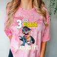 Dinosaur Graduation Cap Gown 3rd Grade Graduate Nailed It Comfort Color Blast T-Shirt Clay