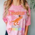 Dinosaur Graduation I Roared Through Kindergarten T-Shirt Comfort Color Blast T-Shirt Clay