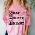Eat Sleep Study For Bar Exam Lawyer Graduation Comfort Color Blast T-Shirt Clay