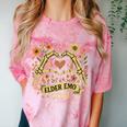 Elder Emo Club Skeleton Hands Heart Nostalgia Comfort Color Blast T-Shirt Clay