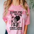 Elder Emo Club Skeleton Nostalgia It Wasn't a Phase Mom Comfort Color Blast T-Shirt Clay