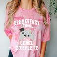 Elementary School Graduation Gamer Graduate Comfort Color Blast T-Shirt Clay
