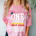 English Major Shirt Now Hotter By One Degree Graduation Comfort Color Blast T-Shirt Clay