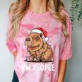 Ew People Capybara Christmas Lights Introvert Humor Comfort Color Blast T-Shirt Clay Ew People Capybara Christmas Lights Introvert Humor Comfort Color Blast T-Shirt Clay
