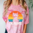Ew People Cat Anti Social Introvert Premium Tri-Blend Comfort Color Blast T-Shirt Clay