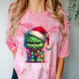 Ew People Meowy Cat Christmas Introvert Men Women Comfort Color Blast T-Shirt Clay