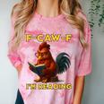 F-CAW-F I'm Reading Chicken Book Lover Introvert Meme Comfort Color Blast T-Shirt Clay