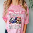 My Favorite Airman Calls Me Nana Air Force Graduation Nana Comfort Color Blast T-Shirt Clay