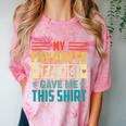 My Favorite Teacher Gave Me This School Graduation Student Comfort Color Blast T-Shirt Clay