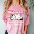 Felinetrovert Definition Cat Lover Introvert Humor Cats Comfort Color Blast T-Shirt Clay