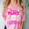 Female Lawyer Women Law Student Graduation Bar Exam Comfort Color Blast T-Shirt Clay