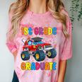 First Grade Graduation Monster Truck 1st Grade Graduate Comfort Color Blast T-Shirt Clay