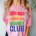 First Rule Of Introvert Club Is There Is No Introvert Club Raglan Baseball Tee Comfort Color Blast T-Shirt Clay First Rule Of Introvert Club Is There Is No Introvert Club Raglan Baseball Tee Comfort Color Blast T-Shirt Clay