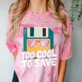 Floppy Disk Retro Tech Nostalgia Old School Computing Humor Comfort Color Blast T-Shirt Clay