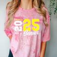 Football Senior Night Football Senior 2025 Graduation 55 Comfort Color Blast T-Shirt Clay