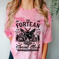 Fortean Social Club Bigfoot Mothman Alien Cryptid Introvert Comfort Color Blast T-Shirt Clay