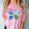 Frutiger Aero Aesthetic Butterfly Computer Fishes Scenery Raglan Baseball Tee Comfort Color Blast T-Shirt Clay