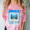 Frutiger Aero Aesthetic Tech Computer Aquarium Tarot Card Comfort Color Blast T-Shirt Clay