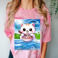Frutiger Aero Aesthetic Tech Kawaii Ramen Cat Fishes Comfort Color Blast T-Shirt Clay Frutiger Aero Aesthetic Tech Kawaii Ramen Cat Fishes Comfort Color Blast T-Shirt Clay