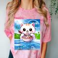 Frutiger Aero Aesthetic Tech Kawaii Ramen Cat Fishes Raglan Baseball Tee Comfort Color Blast T-Shirt Clay Frutiger Aero Aesthetic Tech Kawaii Ramen Cat Fishes Raglan Baseball Tee Comfort Color Blast T-Shirt Clay