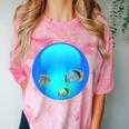 Frutiger Aero Aesthetic Tech Orb Fishes Raglan Baseball Tee Comfort Color Blast T-Shirt Clay