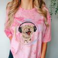 Frutiger Aero Cat Wearing Headphones Bubble 2000s Gen-Z Meme Comfort Color Blast T-Shirt Clay