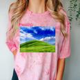 Frutiger Aero Meadow Aesthetic Y2k 2000s Ironic Nostalgic Comfort Color Blast T-Shirt Clay