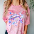 Frutiger Aero Y2K Chrome Dolphin Comfort Color Blast T-Shirt Clay